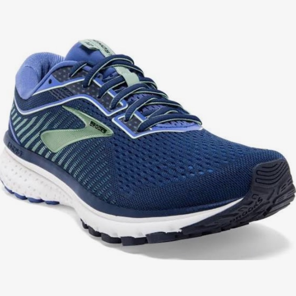 COPY - blue and purple ghost 12 womens Brooks running shoes size 8